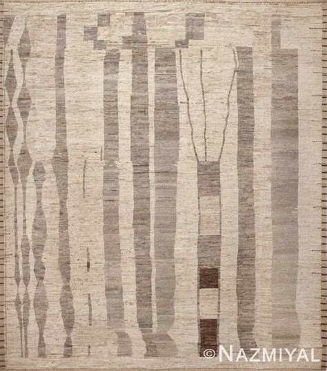 Tribal Large Square Shape Neutral Color Modern Area Rug 11780