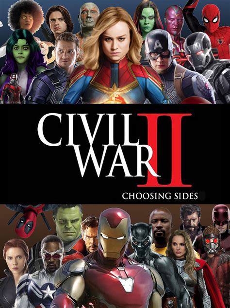 I recreated the Civil War II comic book cover but with characters from ...