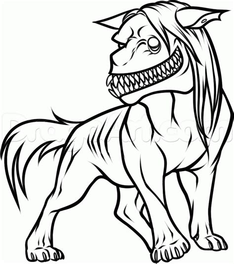 Creepy Dog Coloring - Play Free Coloring Game Online