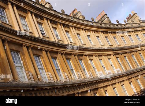 The Circus terrace in Bath city Georgian architecture designed by ...