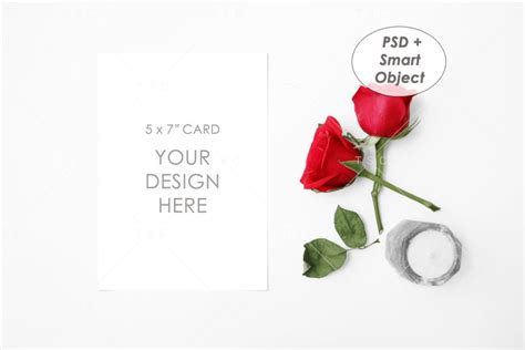 5" x 7" Card Mockup / Invitation Card / Save the (1256731)