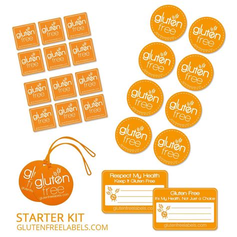 Gluten Free Labels Starter Kit | Etsy | Gluten free labels, Gluten free kitchen, Custom recipe