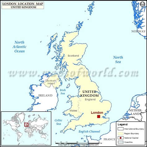 Where is London | Location of London in United Kingdom Map