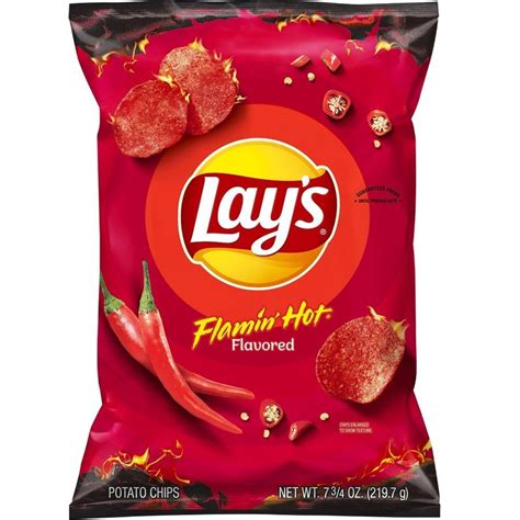 Lay's Flamin' Hot Flavored Potato Chips - 7.75oz in 2021 | Lays potato ...