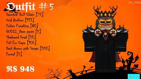 10 Halloween Roblox Outfits - YouTube