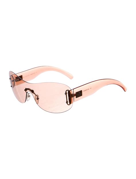 Gucci Rimless Shield Sunglasses - Pink Sunglasses, Accessories - GUC133924 | The RealReal