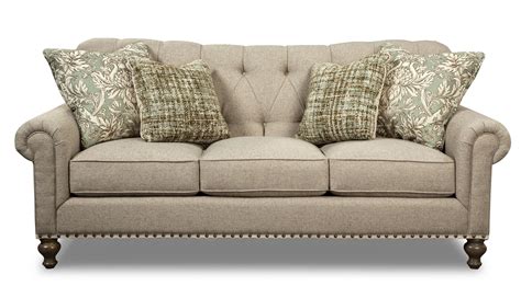 Paula Deen by Craftmaster PD754100 Traditional Tufted Camelback Sofa with Nailheads | Howell ...