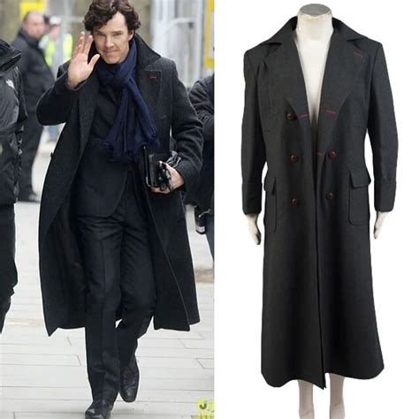 Sherlock Holmes Cosplay Cape Coat Only Cosplay Costume Wool Version Halloween Carnival Costume ...