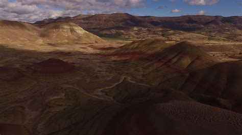 Aerial view of the Painted Hills, Oregon 2569086 Stock Video at Vecteezy