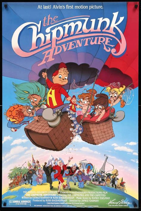 Chipmunk Adventure (1987) Original One Sheet Movie Poster - 27" x 41 ...