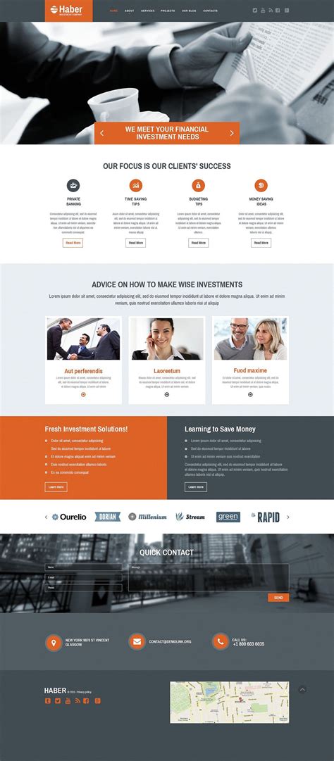 Investment Company Web Template