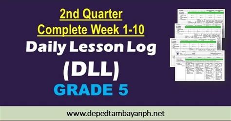 New! 2nd Quarter Daily Lesson Log (DLL) – GRADE 5, SY 2019-2020 - Deped ...