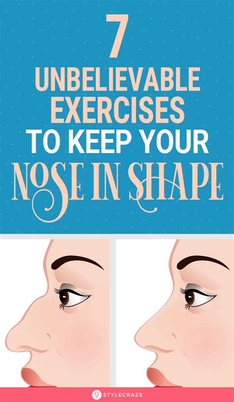 7 Unbelievable Exercises That Will Help Keep Your Nose In Shape | Nose ...