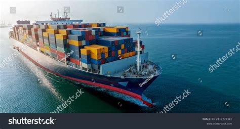 Webinar Banneraerial Side View Cargo Ship Stock Photo 2117772341 | Shutterstock