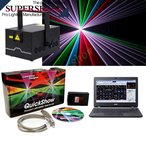 Powderful Quickshow laser Software USB professional PC Controlled laser light software for bar ...