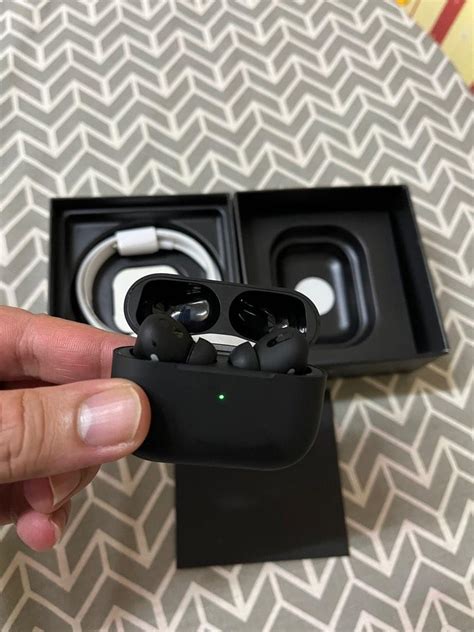 Airpods pro black edition, Audio, Headphones & Headsets on Carousell