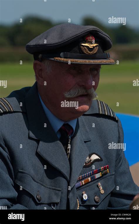 RAF Group Captain In Uniform Stock Photo - Alamy