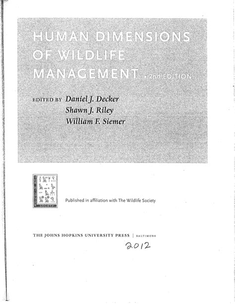 (PDF) Human dimensions of abundant wildlife management.