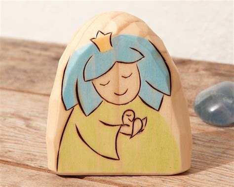 SKY BLUE COLOR fairy - wooden toy - Waldorf / Montessori /… | Flickr