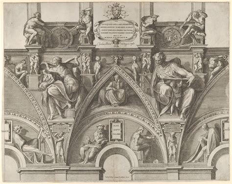 Cherubino Alberti (Zaccaria Mattia) | Portion of the Ceiling of the Sistine Chapel with the ...