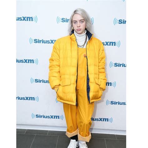 Billie Eilish Puffer Jacket | American Singer Billie Eilish Yellow Jacket