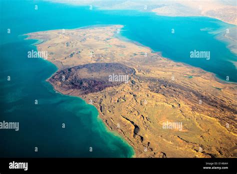 United Arab Emirates, Dubai, View on coastline of south Iran near Persian or Arabian Gulf ...