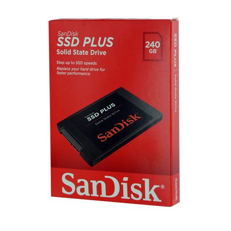 SanDisk SSD Plus 240GB SATA III 6Gb/s 2.5″ Internal Solid State Drive ...