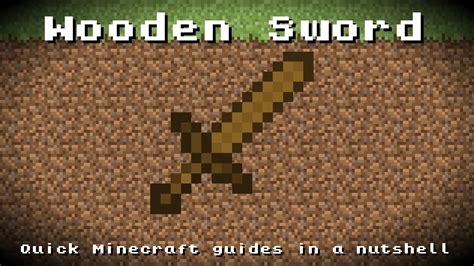 Minecraft - Wooden Sword! Recipe, Item ID, Information! *Up to date!* - YouTube