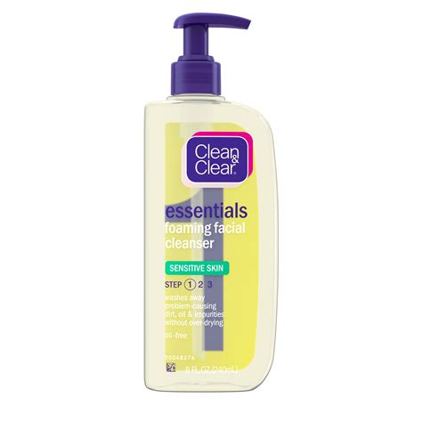 Clean & Clear Essentials Foaming Face Wash for Sensitive Skin 8 fl. oz - Walmart.com