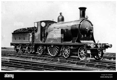 Photograph of 7ft 4-2-2 Single Express Steam Locomotive, No. 123, built ...