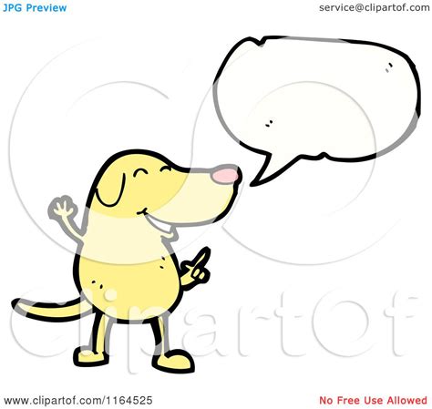 Cartoon of a Talking Dog - Royalty Free Vector Illustration by lineartestpilot #1164525