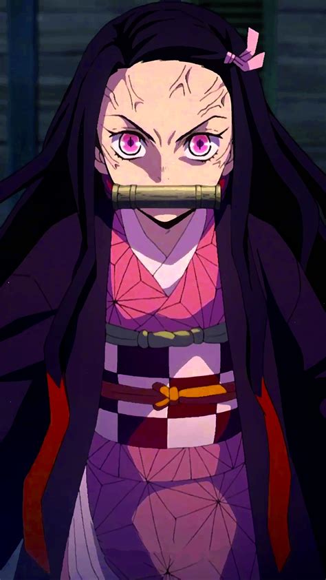 Anime Demon Slayer: Kimetsu no Yaiba, Nezuko Kamado, 1440x2560 Phone HD Wallpaper