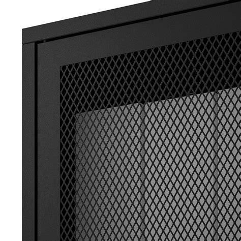 IVAR cabinet with doors, black mesh, 160x30x83 cm - IKEA | Cabinet ...