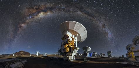 1080x1920 resolution | gray satellite, landscape, ALMA Observatory, Atacama Desert, Milky Way HD ...