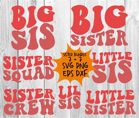 Sister Bundle Svg Sisters Svg Sisters Shirt Svg Kid Svg - Etsy