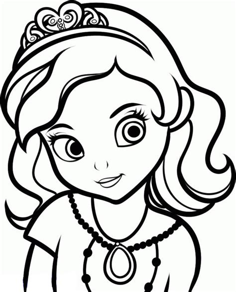 Princess Sofia the First Drawing Coloring Page - NetArt