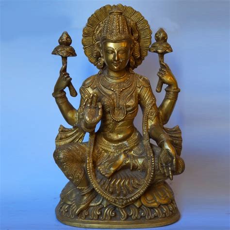 Buy Beautiful Hindu Goddess Lakshmi brass statue online