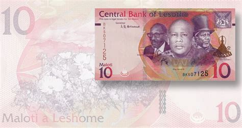 Lesotho introduces new smaller-sized series of notes