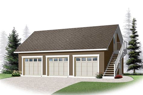 3 Car Garage With Bonus Storage - 22364DR | Architectural Designs ...