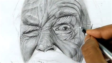 Drawing step by step How to draw Old Man Portrait #oldman #portrait ...