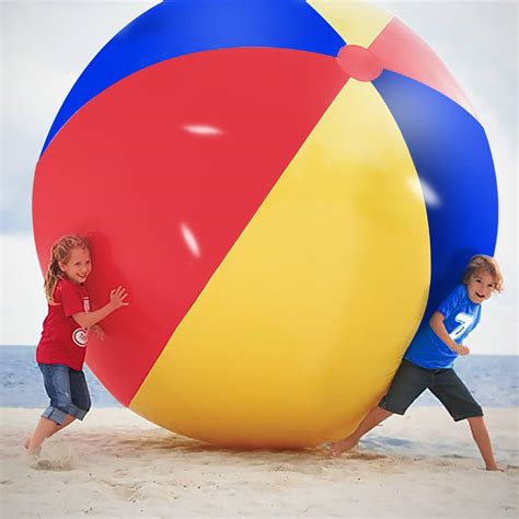 Amazon.com: Novelty Place Giant Inflatable Beach Ball, Pool Toy for Kids & Adults - Jumbo Size 5 ...