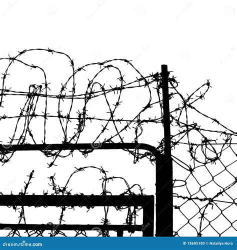 Wired fence stock illustration. Illustration of chain - 18685180