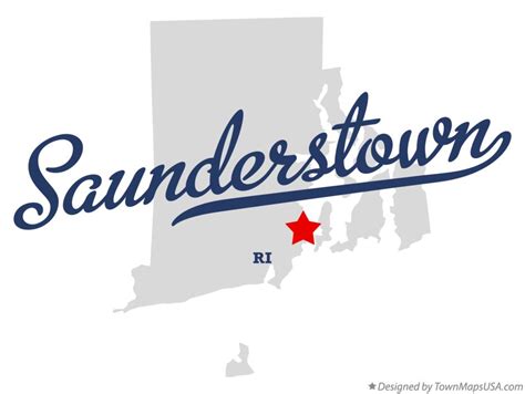 Map of Saunderstown, RI, Rhode Island