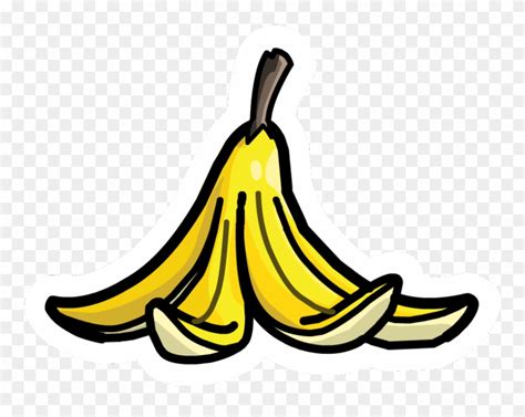 Banana Peel Pin - Desenho De Casca De Banana Clipart (#38254) - PinClipart