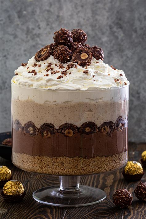 Ferrero Rocher Trifle Dessert Recipe - Olivia's Cuisine