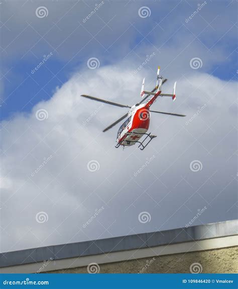 Helicopter Medical Ambulance. Editorial Image - Image of transportation, conditions: 109846420