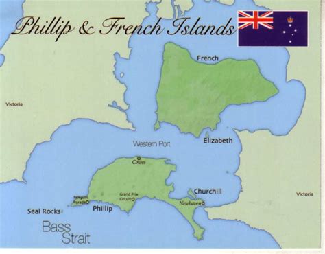 Map of Phillip & French Islands (Victoria) [mapP03] - $1.00 : Postcard ...