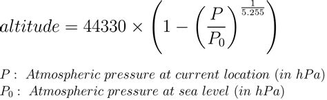 Atmospheric Pressure Formula