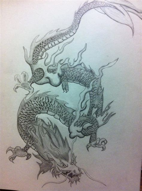 Chinese Dragon Pencil Drawing by xarbak on DeviantArt