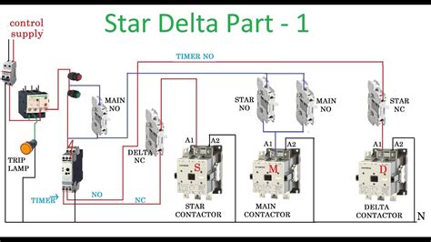 Star Delta Connection Wiring Diagram